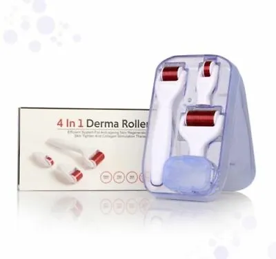 $26.55 • Buy 4 In1 Derma Roller Titanium Skin Care Beauty Micro-Needle Sets Kit Acne Scar New