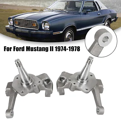 Left/Right Hot Rod 2  Drop Spindles Fit Ford Pinto Mustang II 74-78 Forged Steel • $119.91
