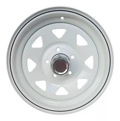 Extreme 4x4 Steel Wheel Suits Holden HQ 14 X 6  5/120.65 0P White Trailer + Cap • $76.82