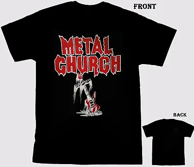 Metal Church Symbol T-Shirt Short Sleeve Cotton Black Men Size S To 5XL • $18.99