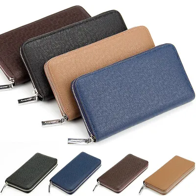 Retro Men Long Wallet Multi Card Wallet Cash Change Bag Handbag Mobile Phone Bag • $12.24