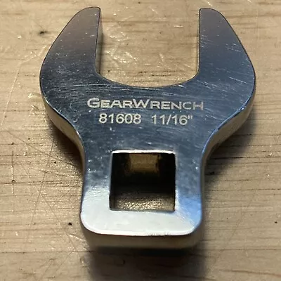 Gearwrench 11/16  Crowfoot Wrench 3/8  Drive 81608 • $14.99