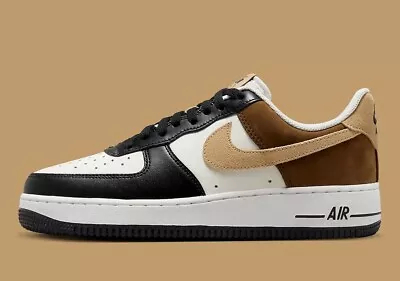 Nike Air Force 1 '07 'Mocha' White Black Brown FB3355-200 Men's Shoes Multi Sz • $104.97