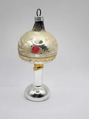 Nice Decorative Antique German Lamp W Dresden Trim Christmas Ornament ~1920 • $4.99