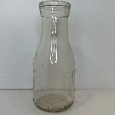 Pint Embossed Dairy Milk Bottle Modern Milk Co GRAND RAPIDS MICHIGAN MICH MI GR • $9.74