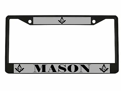 Masonic Mason Logo Metal Car License Plate Frame Auto Tag Holder • $14.99