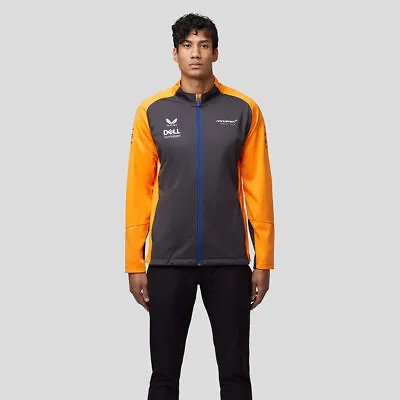 2022 McLaren Team Softshell Jacket - Phantom/Papaya • $150.98