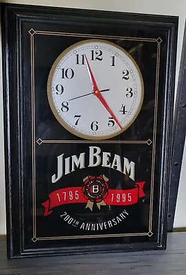 Vintage Jim Beam Wall Clock 200th Anniversary  WORKING • £43.37