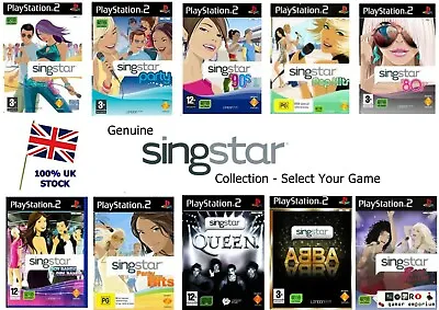 £5.45 • Buy SINGSTAR SERIES - PS2 / PS3 GAMES - Legends Rocks 80s 90s Party Abba - 500+ SOLD