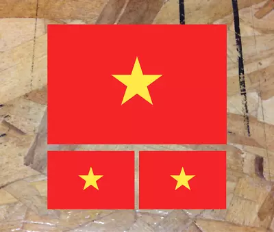 Vietnam Country Flag Sticker Decal Vinyl Vietnamese Flags - 3 For 1 - 4  • $3.99