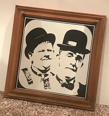 *CARNIVAL PRIZE* Vintage *OLD MIRROR* Laurel And Hardy *CLASSIC MOVIE* Original • $19.99