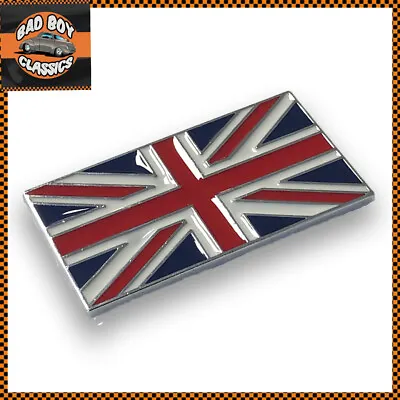 £4.95 • Buy Classic Car Self Adhesive Union Jack Flag Enamel Badge Emblem 