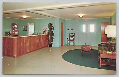 Entrance Lobby Sky Line Inn Mt. Equinox Vermont Vintage Chrome Postcard • $6.43