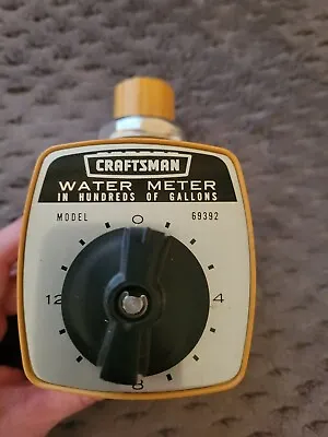 Vintage Harvest Gold Craftsman Water Meter 69392  • $26.10