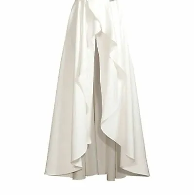 $126.67 • Buy $225 Jay Godfrey Women's White High-Waisted Draped Ruffle Layering Skirt Size 12