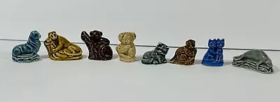 Vintage Wade Whimsies Miniature Figurines England Animals Lot Of 8 Koala Cats • $14