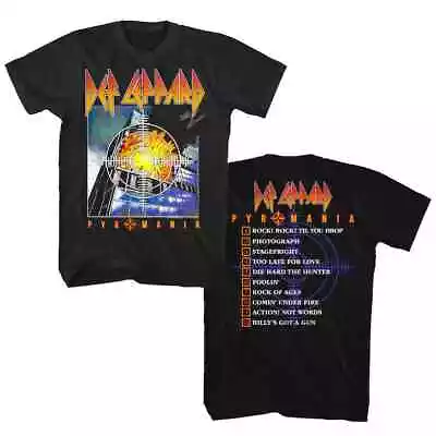 Def Leppard Pyromania Cover T-shirt Band Concert Tour Vintage Rock Fans Shirts • $9.99