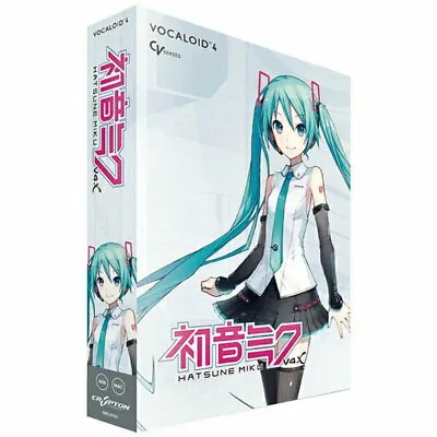 Crypton Hatsune Miku V4X VOCALOID4 DVD Software Windows Mac New From JAPAN • $179.89