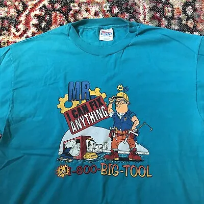 Vintage Mr Fix It 90s Shirt Made In USA XL Big Tool Humor • $10