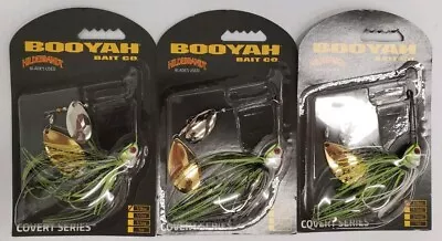 3-Booyah Covert Series Spinnerbait 3/8oz Hildebrandt Blades JC Special  187 |B6 • $19.99