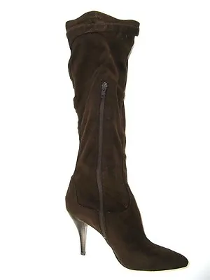 Nine West Women's Madave Knee High Boots Brown Faux Suede Size 9 M • $60