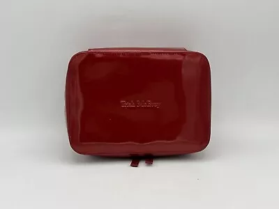Trish McEvoy Red Patent LARGE Travel Purse Cosmetic Makeup Planner Bag Case • $45.99