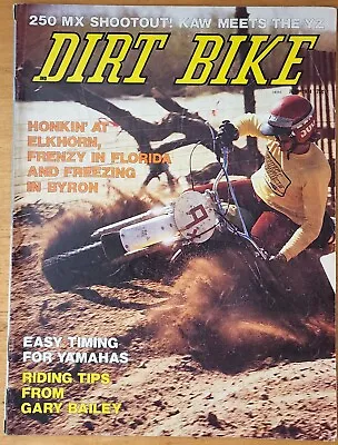 Dirt Bike June 1974 Vintage Motocross MX 250 Shootout Kawasaki Vs Yamaha Yz • $17.47