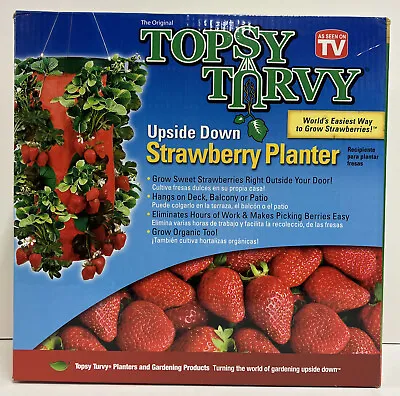 Topsy Turvy Strawberry Planter As Seen On TV Upside Down Strawberry Planter • $9.50