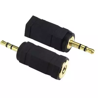 3.5mm To 2.5mm Jack Adapter Headphone AUX Stereo Socket Plug Audio Converter • £1.99