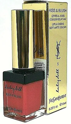 Yves Saint Laurent Baby Doll Kiss & Blush Lipstick Shade 5 Rouge Effrontee • £19.99