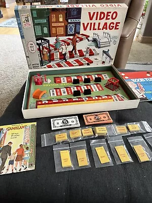 1960 Video Village TV Board Game 100% COMPLETE Excellent Condition With Flyers • $37.47