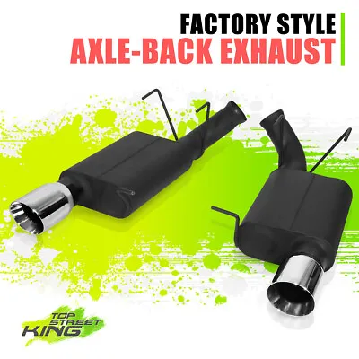 3.75 OD Muffler Tip Axle Back Exhaust System For Ford Mustang 5.0L 5.4L 11-12 • $178