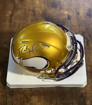 Randy Moss Signed Minnesota Vikings Mini Helmet With COA • $199