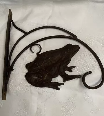 Rusted Metal Frog Hook Hanger • $9.99