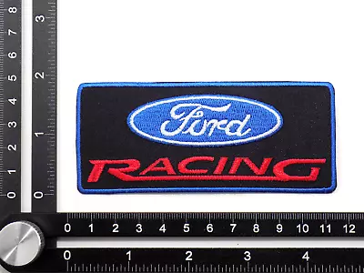 FORD RACING EMBROIDERED PATCH IRON/SEW ON ~4-1/4  X 1-7/8  PERFORMANCE WRC RALLY • $7.99