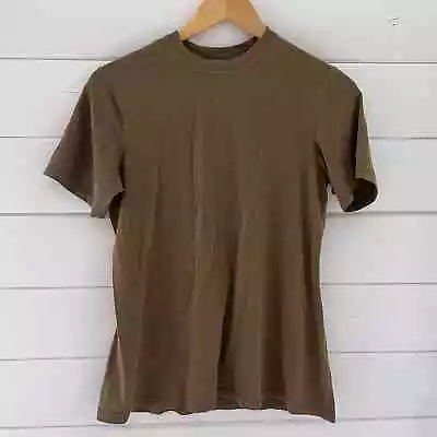 Massif Shirt Short Sleeve Womens Flame Resistant Brown Made In USA Medium M • $29.99