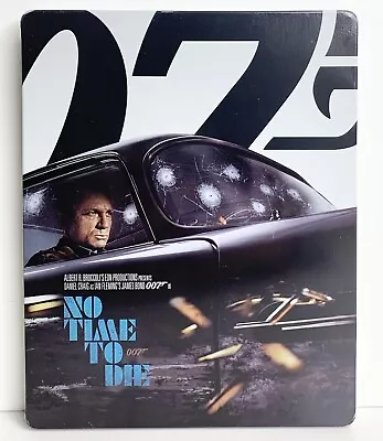 No Time To Die 007 James Bond (OPEN/IMPERFECT SteelBook 4KUHD Blu-Ray) • $24.99