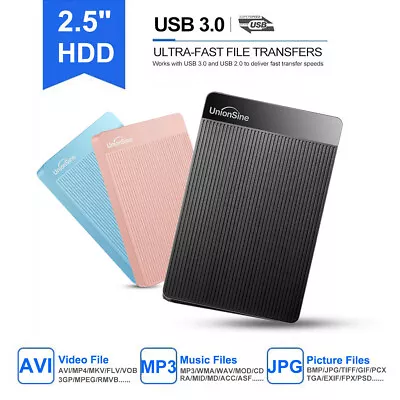 Ultra-Fast External Hard Drive Extended HDD Storage For Games/Files/Videos/Music • £14.24