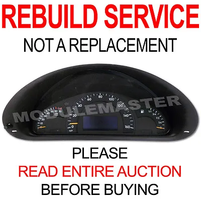 Rebuild Repair For 01 02 03 04 05 Mercedes C230 C240 C320 Instrument Cluster • $149.99