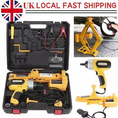 Electric Hydraulic Car Jack 3T 12V Electric Car Scissor Floor Jack For SUV UK • £79.80