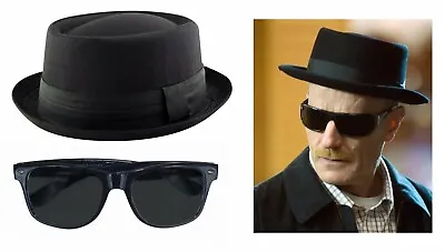 Breaking Bad Walter White Halloween Pie Hat Sunglasses Fancy Dress Accessories • £10.49