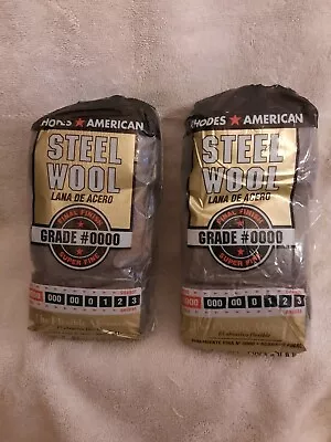 Steel Wool 12 Pad Super Fine Grade #0000 Rhodes American Steel Wool X2 • $14.50