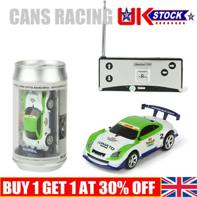 2.4 GHz Multicolor Coke Can Mini Speed RC Remote Control Toy Car Birthday Gift • £2.99