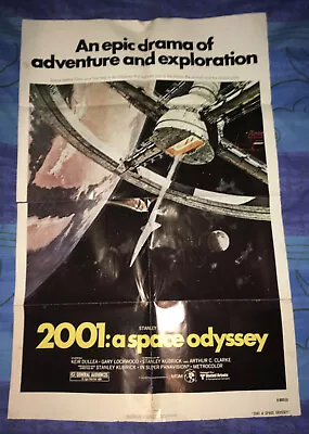 Vintage Original 2001: A SPACE ODYSSEY MOVIE POSTER R800159 Rare • $30