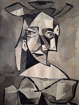 Pablo Picasso  Painting Signed Origin Known COA Tempera Color Picasso  Era • $150