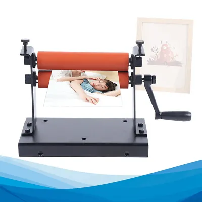 Manual 6 Inch Photo Vinyl Laminating Machine Cold Roll Mount Laminator 150MM • $38.82