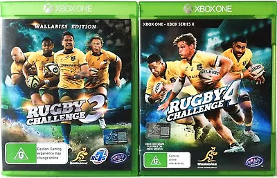 Rugby Challenge 3 Wallabies Edition And Rugby Challenge 4 Game Bundle Xbox One • $74.95