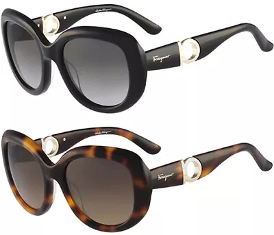 Salvatore Ferragamo Women's Oversize Oval Sunglasses - SF727S - Made In Italy • $64.99