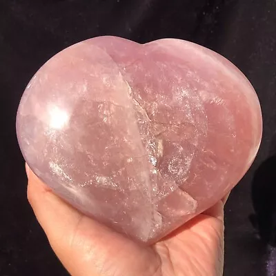 4.3LB Natural Pink Rose Quartz Crystal Heart Mineral Specimen Healing • $11.61