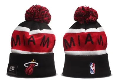 Miami Heat￼ New Era Beanie NBA Hat Cap Knit Adult Size • $10.95